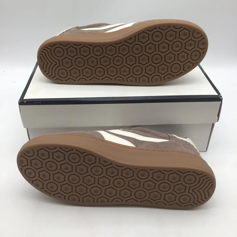 Steve Madden Dodge Taupe Suede Platform Sneakers Womens Size 10 Low‎ Top NEW